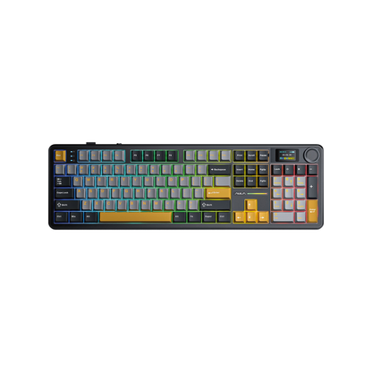 AULA F108 Pro – Tastiera gaming Gray Orange Deep Gray (ANSI US)