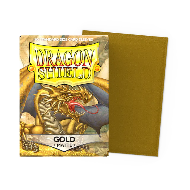 Dragon Shield – Bustine Standard Matte 100 (Gold)