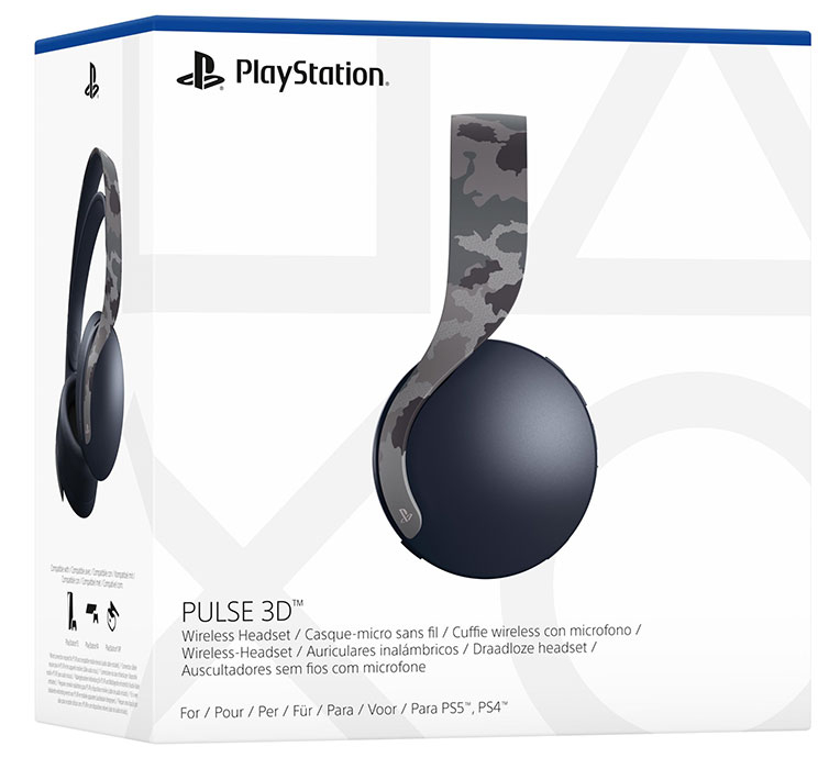 SONY Cuffie Pulse 3D Wireless + Microfono - Grey Camo