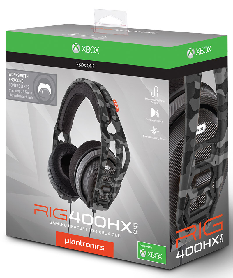 Plantronics Cuffie 400HX XBOX - Grey Camo