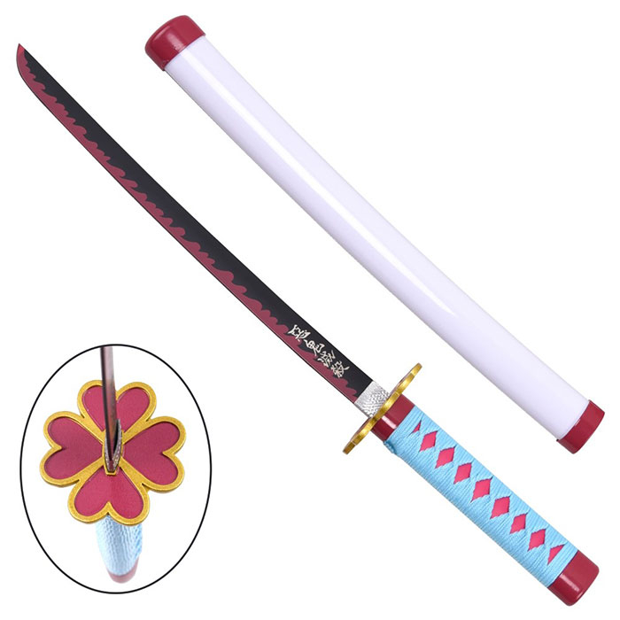 Mini Katana Mitsuri Kanroji – Demon Slayer (45 cm) (Con stand incluso da collezione)