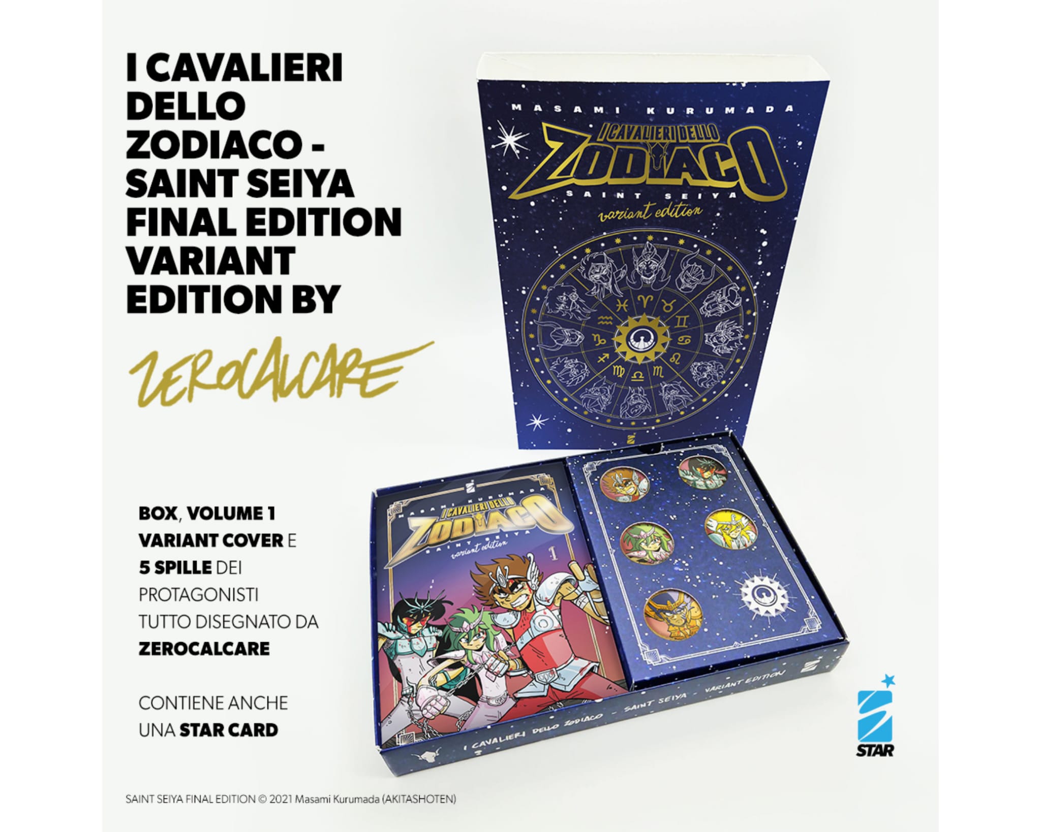 I Cavalieri dello Zodiaco Final Edition - Vol. 01 - Variant Zerocalcare