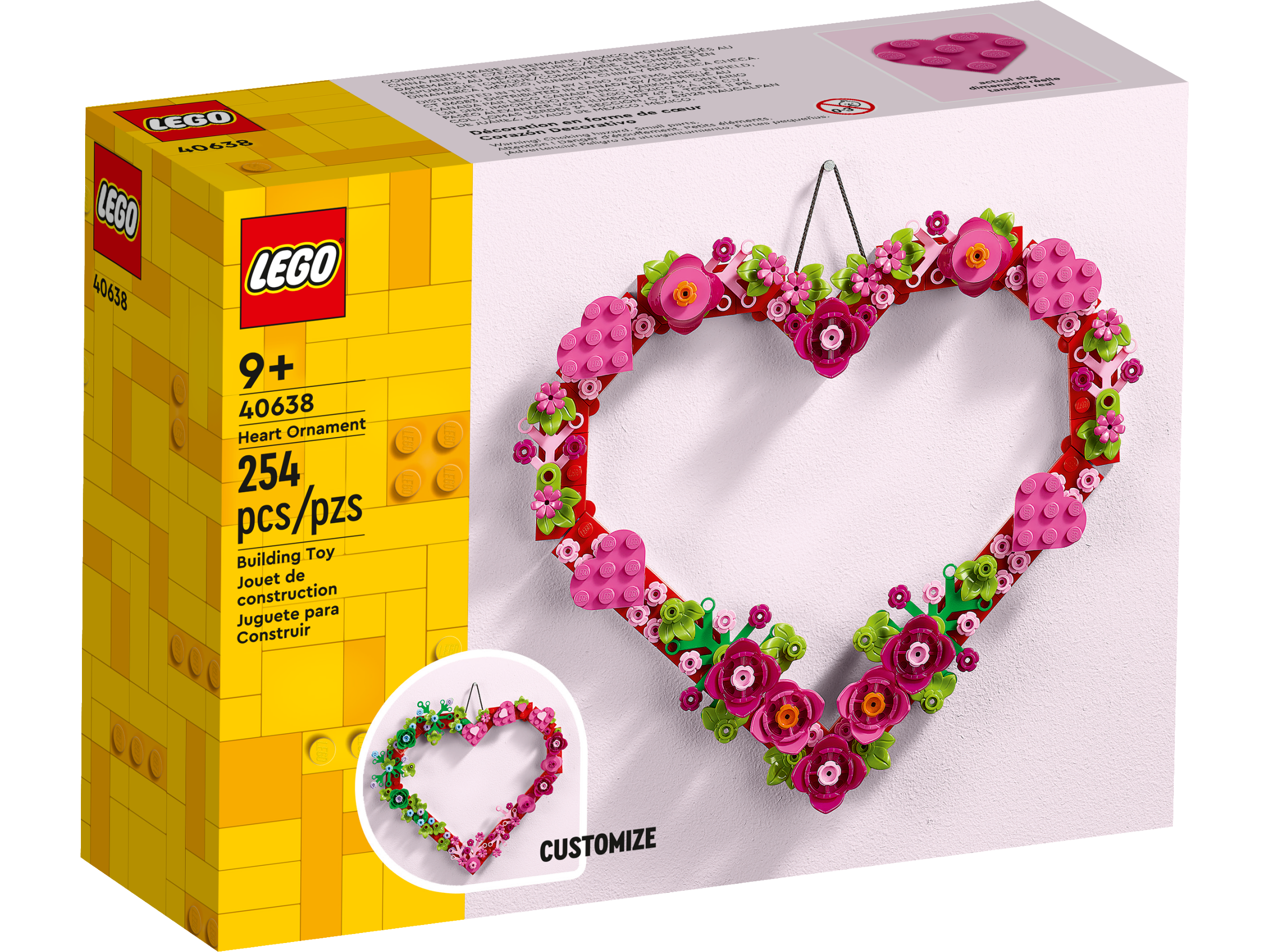 Lego Flowers - Cuore Ornamento