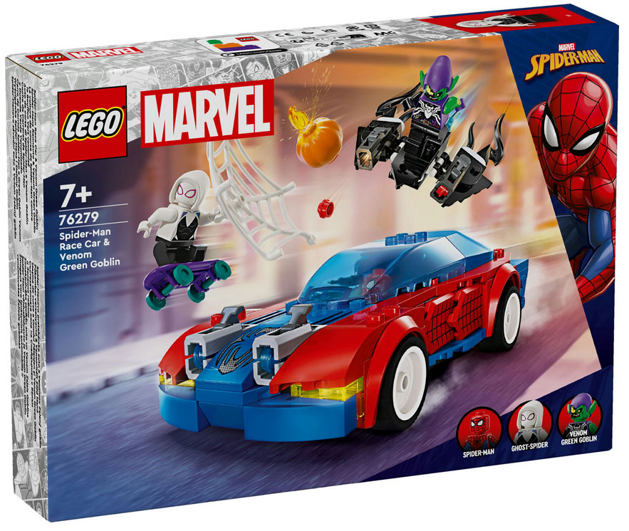 Lego Marvel - Auto da Corsa di Spider-Man e Venom Goblin