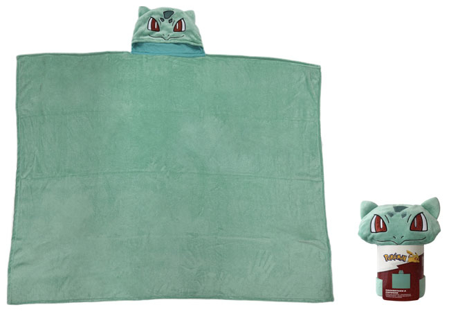 Pokemon Coperta in pile con cappuccio - Bulbasaur