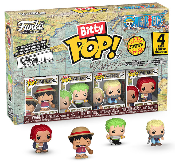 One Piece Bitty Pop 4 Pack - Monkey D. Luffy