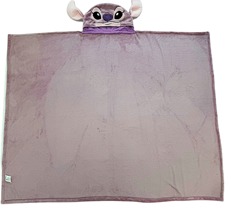 Disney Coperta in Pile con Cappuccio - Stitch Angel