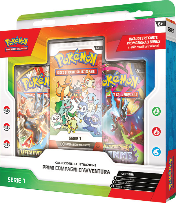 Pokemon - Collezione Illustrazione Primi Compagni Serie 1