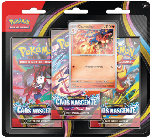 Pokemon - Caos Nascente - Blister 3 Buste